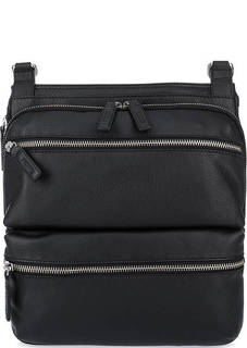 Черная кожаная сумка через плечо Picard
