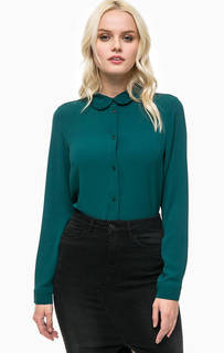 Зеленая блуза на пуговицах Ichi
