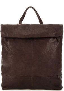 Вместительная сумка-рюкзак из натуральной кожи Bruno Rossi