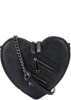 Кожаная сумка с декоративными молниями Rebecca Minkoff