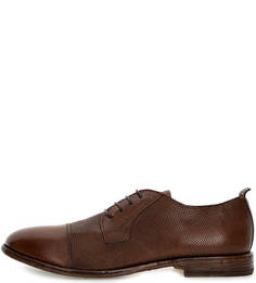 Коричневые туфли из фактурной кожи Moma