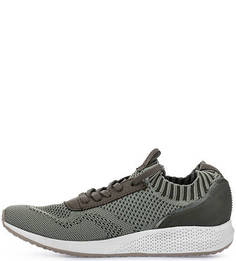 Текстильные кроссовки цвета хаки Tamaris