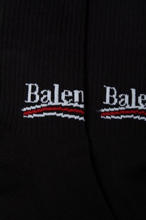 Черные хлопковые носки Balenciaga