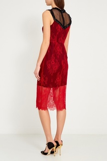 Красное платье из кружева Diane von Furstenberg
