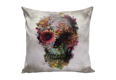 Подушка "Flower Skull" by Ali Gulec Icon Designe