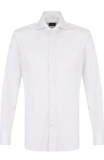 Хлопковая сорочка с воротником акула Z Zegna