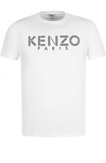 Хлопковая футболка с логотипом бренда Kenzo