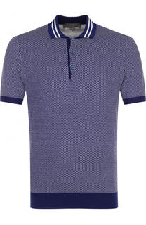 Хлопковое поло с короткими рукавами Canali