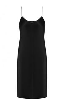 Однотонная шелковая комбинация Helmut Lang