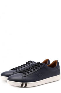 Кожаные кеды на шнуровке Bally