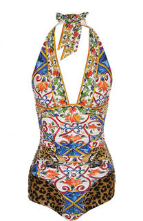Слитный купальник с принтом Dolce &amp; Gabbana