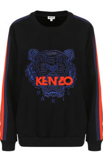 Свитшот с логотипом бренда с круглым вырезом Kenzo