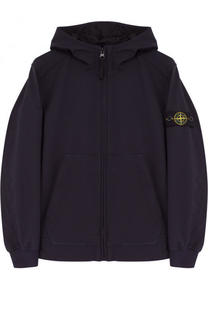 Ветровка с капюшоном и накладными карманами Stone Island