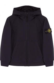 Ветровка с капюшоном и накладными карманами Stone Island