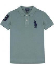 Хлопковое поло с вышивкой Polo Ralph Lauren