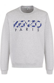 Хлопковый свитшот с логотипом бренда Kenzo