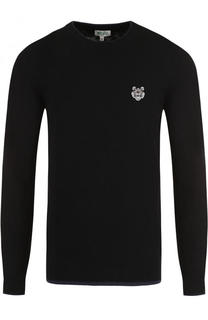 Хлопковый джемпер с логотипом бренда Kenzo
