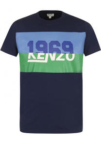 Хлопковая футболка с принтом Kenzo