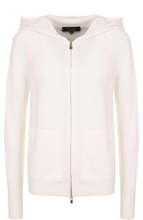 Однотонный кашемировый кардиган с капюшоном Loro Piana
