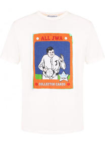 Хлопковая футболка с принтом J.W. Anderson