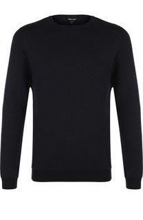 Джемпер тонкой вязки из смеси шелка и хлопка Giorgio Armani