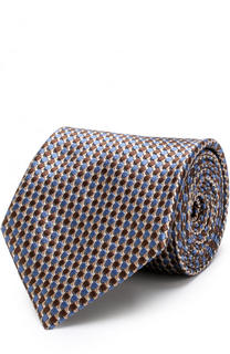 Шелковый галстук с узором Brioni
