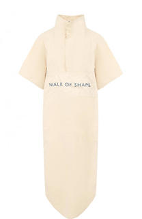 Платье-миди с логотипом бренда с коротким рукавом Walk of Shame