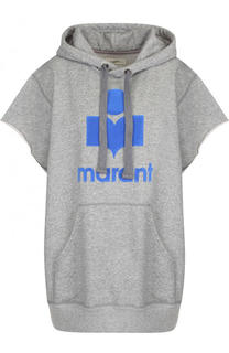 Хлопковый топ свободного кроя с капюшоном Isabel Marant Etoile