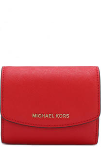 Кожаный кошелек с клапаном и логотипом бренда MICHAEL Michael Kors