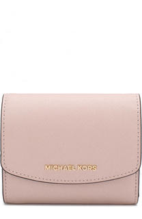 Кожаный кошелек с клапаном и логотипом бренда MICHAEL Michael Kors