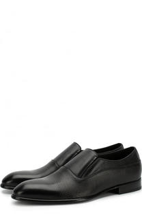 Кожаные лоферы с эластичными вставками Barrett