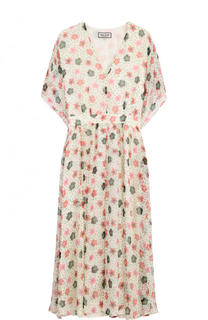 Приталенное шелковое платье с цветочным принтом Paul&amp;Joe Paul&Joe