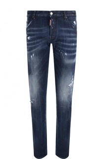 Джинсы прямого кроя с потертостями Dsquared2