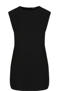 Однотонный шелковый топ без рукавов Kiton