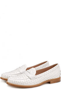 Кожаные пенни-лоферы с заклепками Tod’s Tods