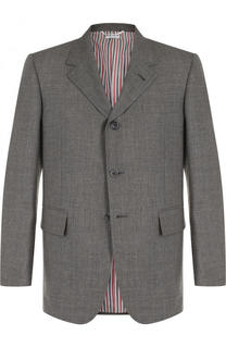Однобортный шерстяной пиджак Thom Browne