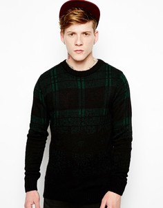 Джемпер в клетку River Island - Зеленый