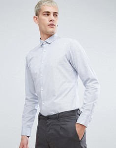 Рубашка узкого кроя в полоску Selected Homme - Синий