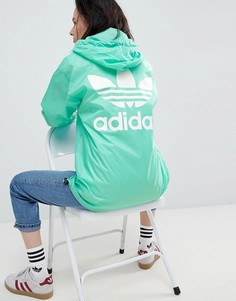 Зеленая куртка oversize с тремя полосками Adidas Originals Nova - Зеленый