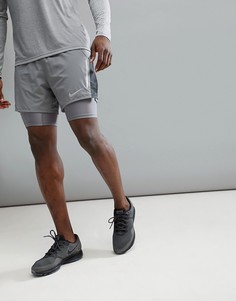 Серые шорты 2 в 1 Nike Running Flex Distance 892891-036 - Серый