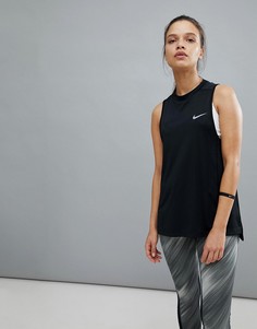 Черный топ Nike Running Dry Miler - Черный