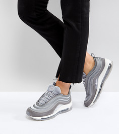 Серые бархатные кроссовки Nike Air Max 97 Ultra 17 - Серый
