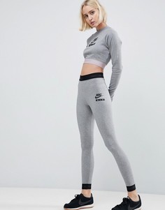 Серые леггинсы Nike Air - Серый
