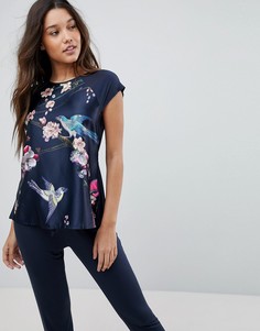 Пижамный топ с принтом в восточном стиле B By Ted Baker - Синий