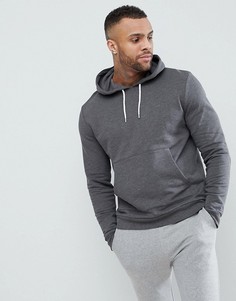 Темно-серый меланжевый худи ASOS - Серый