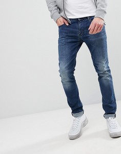 Выбеленные узкие джинсы Emporio Armani J06 - Синий