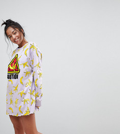 Трикотажное платье с принтом ASOS PETITE LOUNGE - Мульти