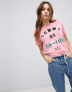Футболка с логотипом Tommy Jeans 85 NYC - Розовый