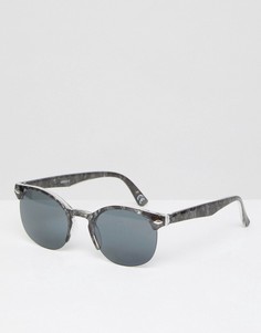 Черные квадратные солнцезащитные очки с дымчатыми стеклами ASOS - Черный