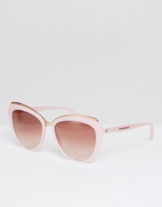 Розовые солнцезащитные очки кошачий глаз 57 мм Dolce &amp; Gabbana 0DG4304 - Розовый